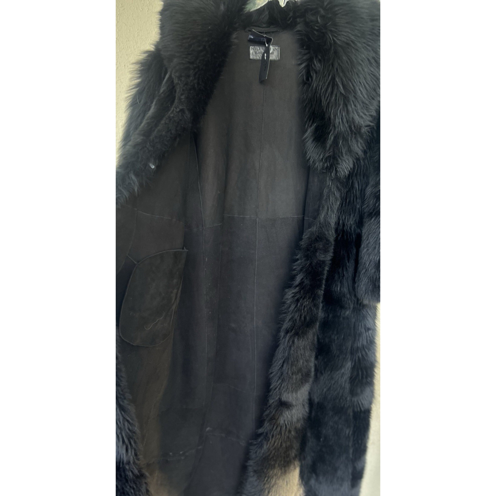 NWT $4495 Nili Lotan Damien Shearling Toscana Coat Size Large Oversized Luxury - Picture 11 of 16